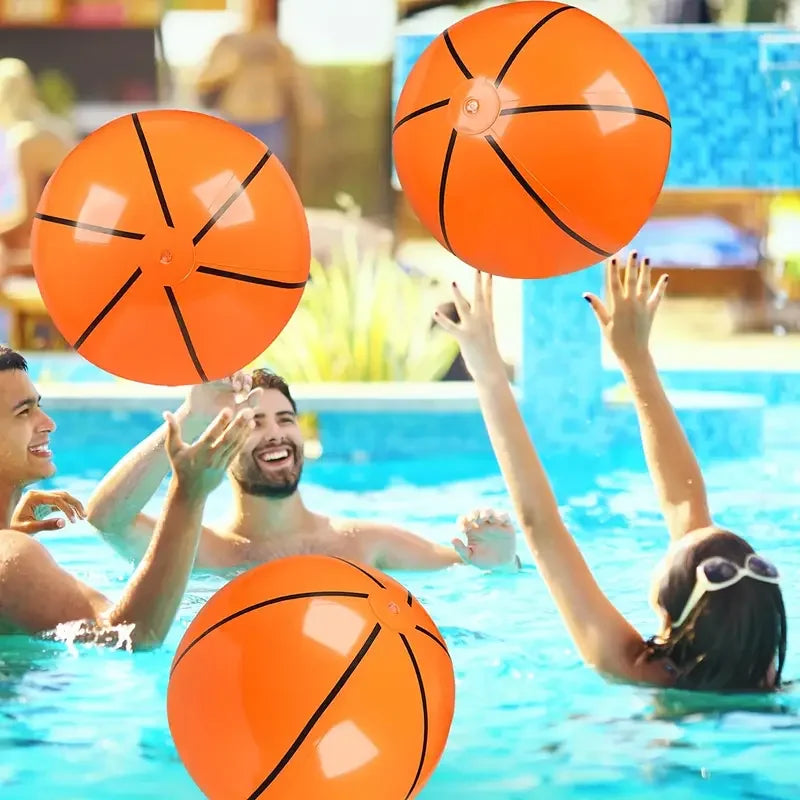Thickened PVC Inflatable Football, Inflatable Beach Ball, Inflatable Basketball. Water Pool Party Toys