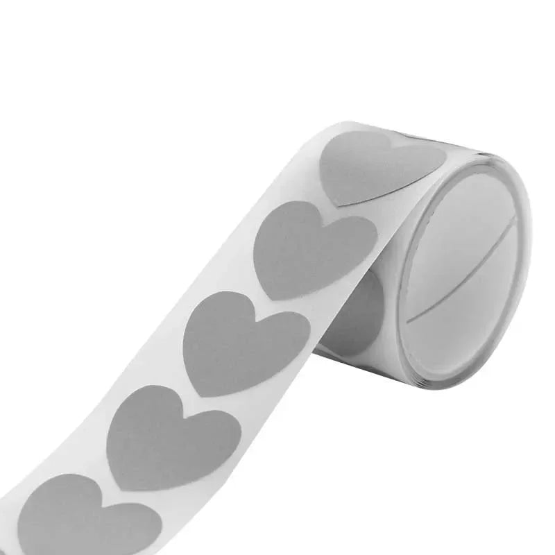 1 Roll 1Mx3cm Heart Star Reflective Tape Sticker for Clothing Iron Bagpack T-shirt Heat Glow in The Dark Reflective Sticker