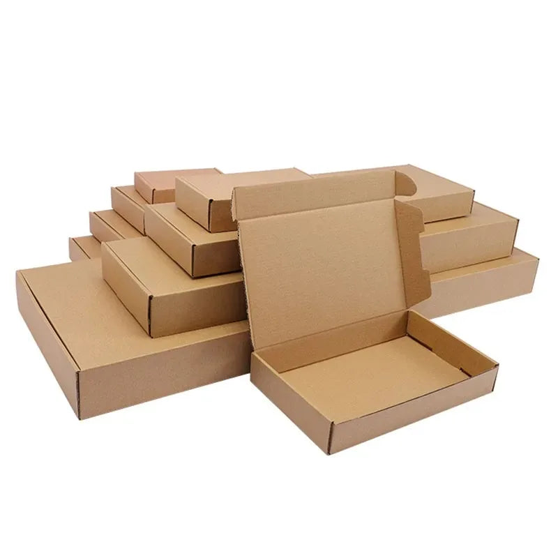 10/30 PCS Extra hard white/brown multi-size brown carton packaging wedding party small gift chocolate candy event gift box