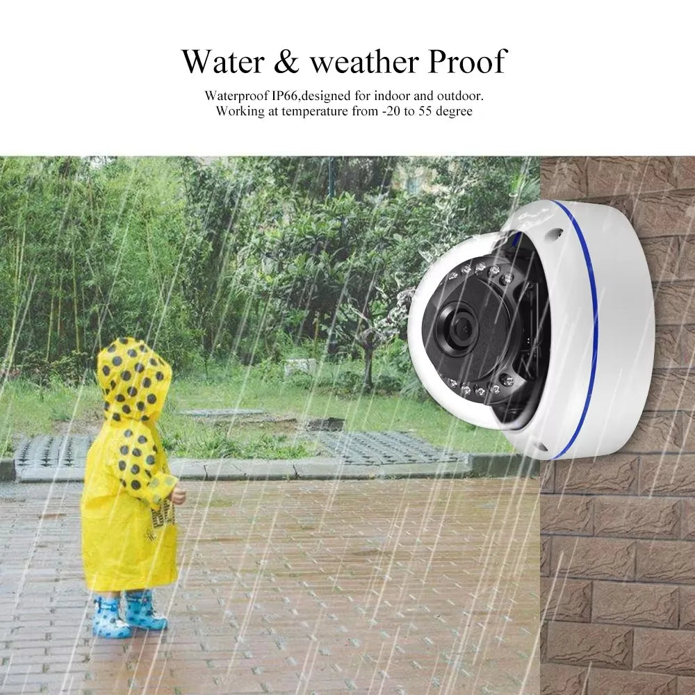 Gadinan 1.7mm Wide Angle Outdoors 4K IP Camera Face Detection POE 8MP CCTV 150 Degrees Fisheye Security Video Surveillance XMEye