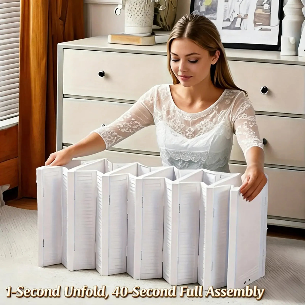 3/6 Tier Foldable Shoe Box, No Assembly Required Clear Stackable Shoe Cabinet Sneaker Storage Organizer Rack for Closet Entryway
