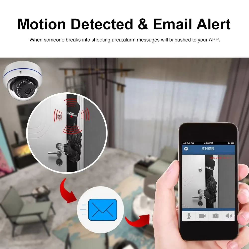 Gadinan 1.7mm Wide Angle Outdoors 4K IP Camera Face Detection POE 8MP CCTV 150 Degrees Fisheye Security Video Surveillance XMEye