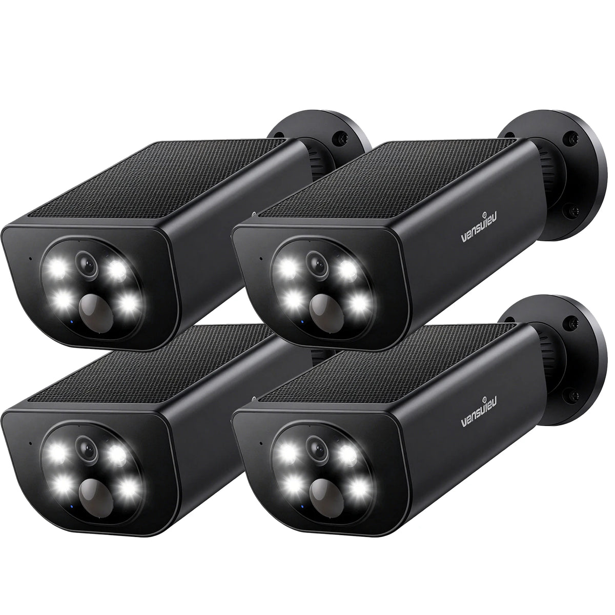 Wansview 2K Solar Security Camera Wireless Outdoor Surveillance with Motion Detection IP65 Waterproof Solar-Powered CCTV for Home Safety 2-Way Audio Color Night Vision