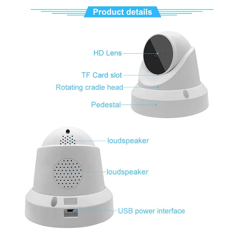 V380 Pro App 3MP WiFi Camera 10x Zoom Smart Home Security Night Vision Indoor Celling Mount CCTV Dome Camera