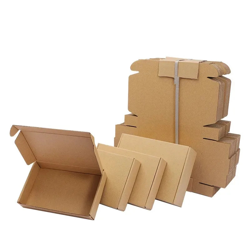 10/30 PCS Extra hard white/brown multi-size brown carton packaging wedding party small gift chocolate candy event gift box